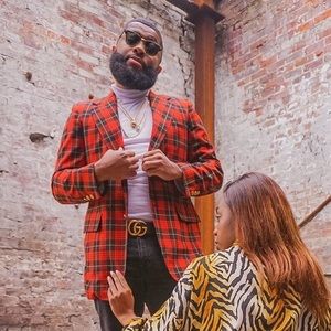 90s Plaid vintage Blazer jacket sports coat